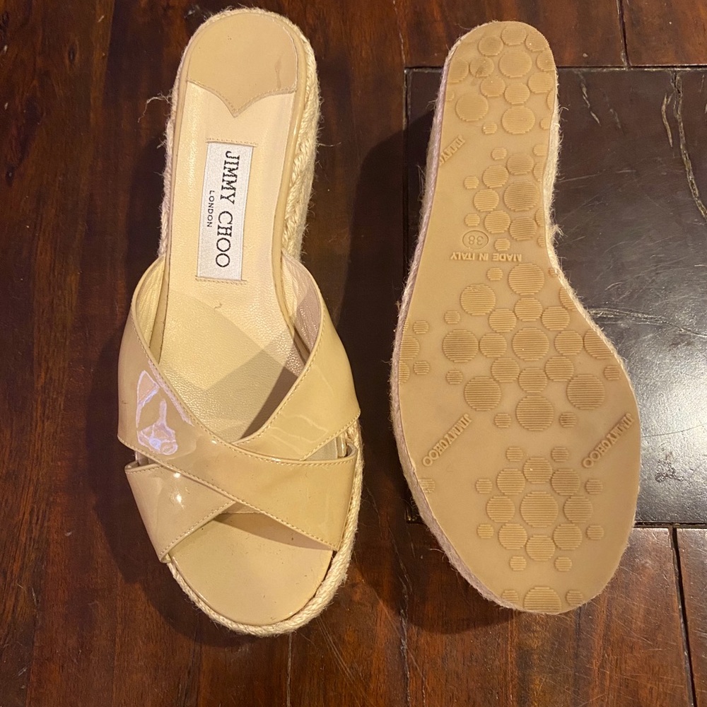 Jimmy Choo Patent Leather Espadrille